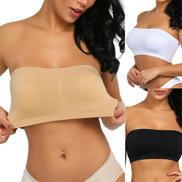 Top Bandeau Sin Tirantes – ¡Cómodo, Invisible y Disponible en 3 Colores!